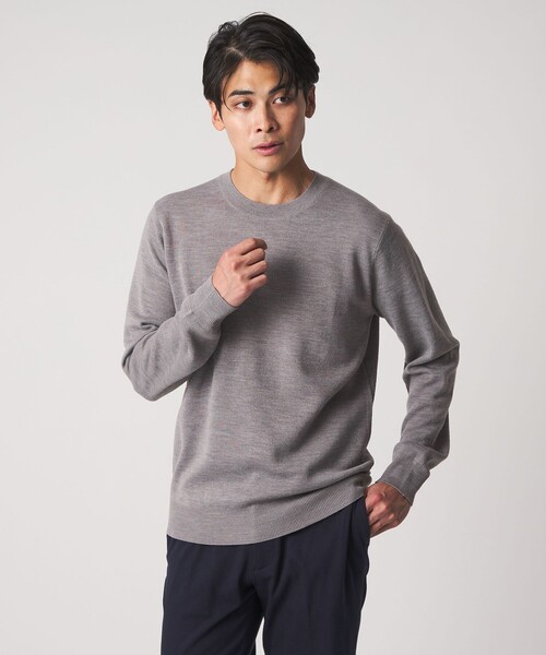 A DAY IN THE LIFE UNITED ARROWS(アデイインザライフユナイテッドアローズ)の「ハイゲージ ミラノリブ ニット<A DAY IN THE LIFE>(ニット/セーター・メンズ・ナチュラル/ブラック/ダークグレー/ネイビー・M/S/L)」の4枚目の写真