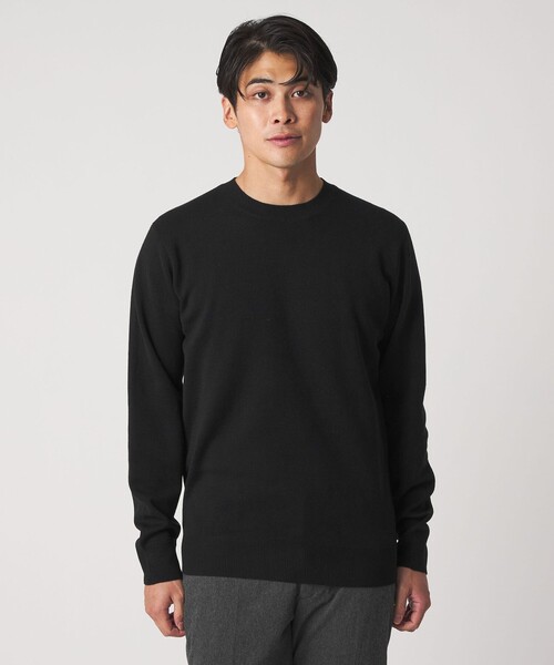 A DAY IN THE LIFE UNITED ARROWS(アデイインザライフユナイテッドアローズ)の「ハイゲージ ミラノリブ ニット<A DAY IN THE LIFE>(ニット/セーター・メンズ・ナチュラル/ブラック/ダークグレー/ネイビー・M/S/L)」の2枚目の写真