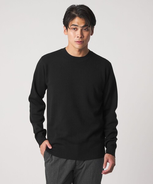 A DAY IN THE LIFE UNITED ARROWS(アデイインザライフユナイテッドアローズ)の「ハイゲージ ミラノリブ ニット<A DAY IN THE LIFE>(ニット/セーター・メンズ・ナチュラル/ブラック/ダークグレー/ネイビー・M/S/L)」の8枚目の写真