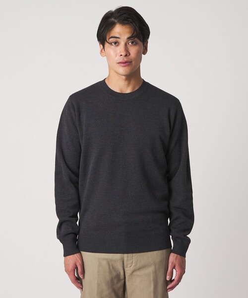 A DAY IN THE LIFE UNITED ARROWS(アデイインザライフユナイテッドアローズ)の「ハイゲージ ミラノリブ ニット<A DAY IN THE LIFE>(ニット/セーター・メンズ・ナチュラル/ブラック/ダークグレー/ネイビー・M/S/L)」の17枚目の写真