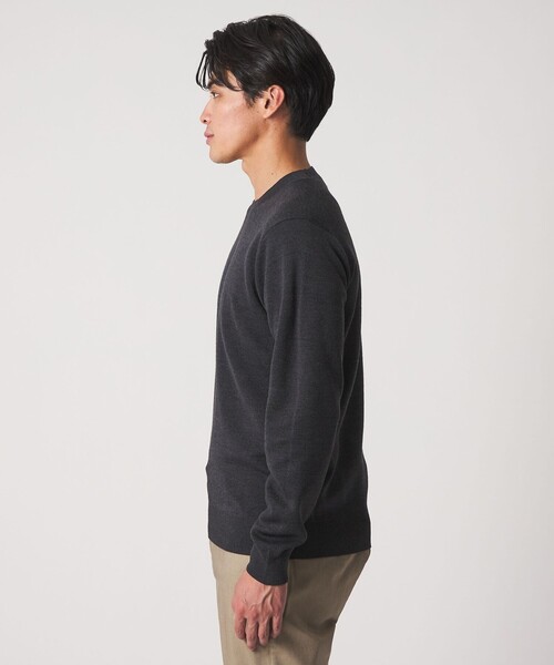 A DAY IN THE LIFE UNITED ARROWS(アデイインザライフユナイテッドアローズ)の「ハイゲージ ミラノリブ ニット<A DAY IN THE LIFE>(ニット/セーター・メンズ・ナチュラル/ブラック/ダークグレー/ネイビー・M/S/L)」の18枚目の写真