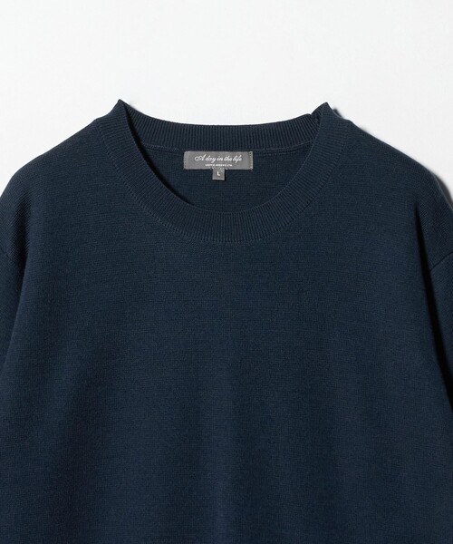 A DAY IN THE LIFE UNITED ARROWS(アデイインザライフユナイテッドアローズ)の「ハイゲージ ミラノリブ ニット<A DAY IN THE LIFE>(ニット/セーター・メンズ・ナチュラル/ブラック/ダークグレー/ネイビー・M/S/L)」の22枚目の写真