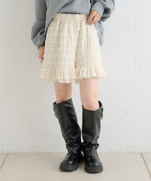w closet（ダブルクローゼット）の「フリルショートパンツ（その他パンツ・レディース・オフホワイト/アイボリー/ブラック・FREE）」の13枚目の写真