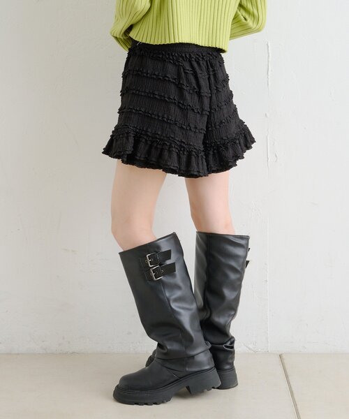 w closet（ダブルクローゼット）の「フリルショートパンツ（その他パンツ・レディース・オフホワイト/アイボリー/ブラック・FREE）」の21枚目の写真