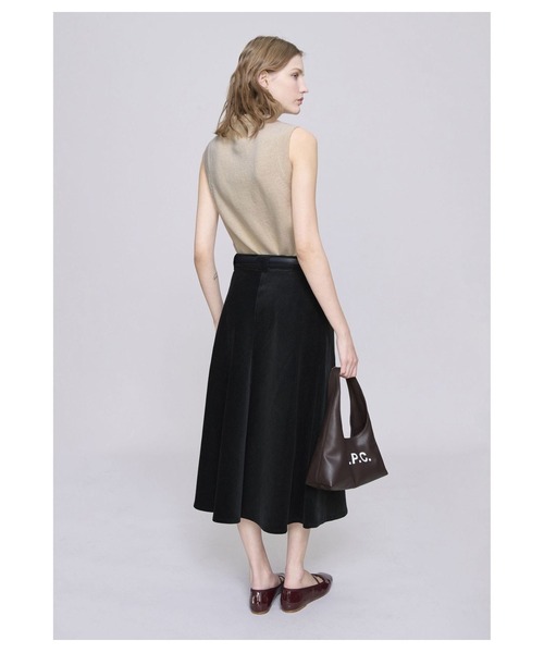 A.P.C.（アーペーセー）の「JUPE LAURENE（スカート・レディース・ボルドー/チャコールグレー・34/36）」の8枚目の写真