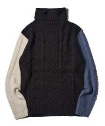 ADPOSION（アドポーション）の「ケーブル編みタートルネックニット（ニット/セーター）」