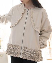 Neige（ネージュ）の「シャカシャカ裾フリルブルゾン（ブルゾン）」