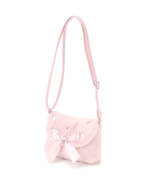 セール】リボン フェイクファーポシェット（ショルダーバッグ）｜mezzo