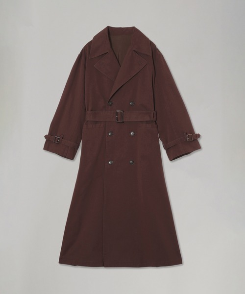 forget-me-nots(フォーゲットミーノッツ)の「Forget-me-nots Maxi Trench Coat FMN-25AW-CO-001(その他アウター・レディース・バーガンディー/グレー・FREE)」の7枚目の写真