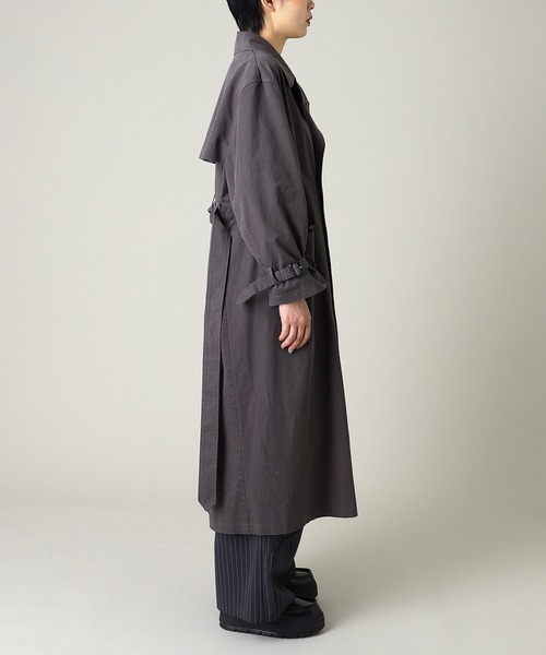 forget-me-nots(フォーゲットミーノッツ)の「Forget-me-nots Maxi Trench Coat FMN-25AW-CO-001(その他アウター・レディース・バーガンディー/グレー・FREE)」の5枚目の写真