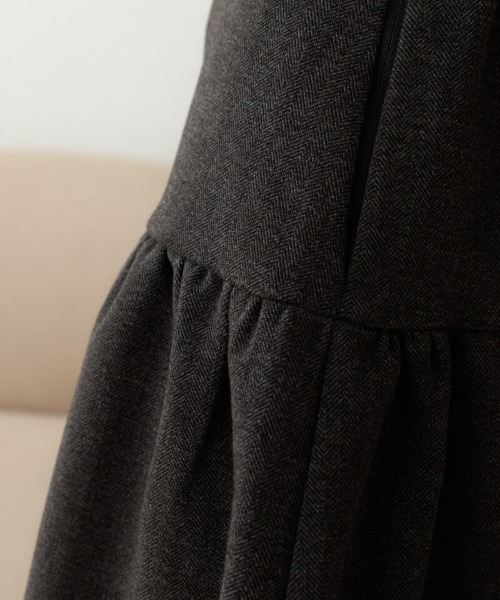 flower（フラワー）の「フレアミニスカート（スカート・レディース・グレー/ベージュ・FREE）」の10枚目の写真