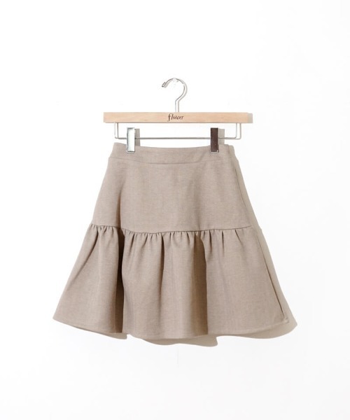 flower（フラワー）の「フレアミニスカート（スカート・レディース・グレー/ベージュ・FREE）」の16枚目の写真