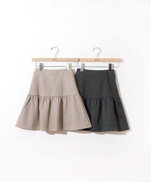 flower（フラワー）の「フレアミニスカート（スカート・レディース・グレー/ベージュ・FREE）」の18枚目の写真