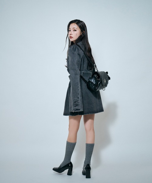 ANDGEEBEE（アンジービー）の「2WAYキルティングリュックバッグ（バックパック/リュック・レディース・ブラック/アイボリー・FREE）」の12枚目の写真