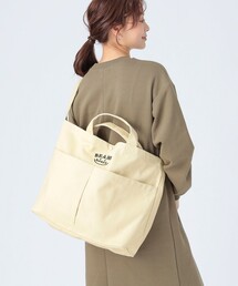 BEAMS HEART | 【ベストセラー / 2WAY】スマイル 刺繍 ロゴ バッグ A4収納可能(トートバッグ)