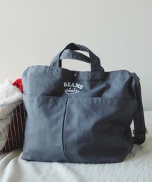 BEAMS HEART | 【ベストセラー / 2WAY】スマイル 刺繍 ロゴ バッグ A4収納可能(トートバッグ)