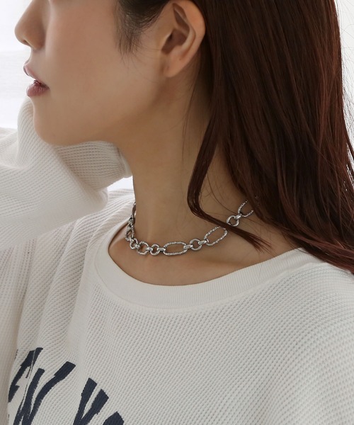 colleca la（コレカラ）の「リンクチェーン マンテルネックレス（ネックレス・レディース・シルバー/ゴールド・FREE）」の2枚目の写真