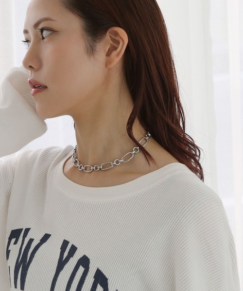 colleca la（コレカラ）の「リンクチェーン マンテルネックレス（ネックレス・レディース・シルバー/ゴールド・FREE）」の3枚目の写真