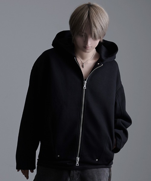 SILVER BULLET(シルバーバレット)の「『SILVER BULLET SELECT AP/シルバーバレットセレクト』フード付きデザインジャケット【CN】(ブルゾン・メンズ・ブラック・L/XL)」の2枚目の写真