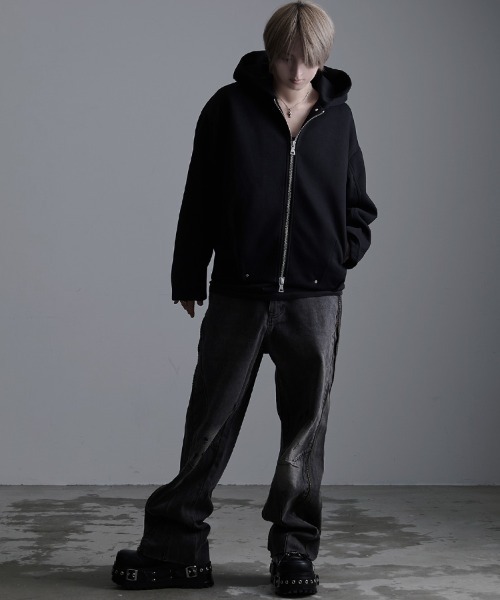 SILVER BULLET(シルバーバレット)の「『SILVER BULLET SELECT AP/シルバーバレットセレクト』フード付きデザインジャケット【CN】(ブルゾン・メンズ・ブラック・L/XL)」の4枚目の写真