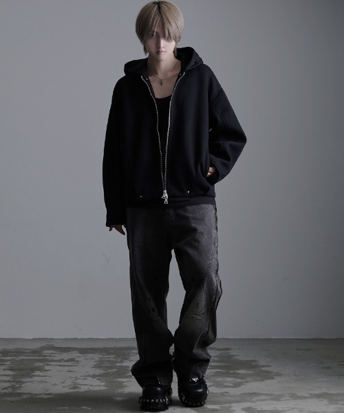 SILVER BULLET(シルバーバレット)の「『SILVER BULLET SELECT AP/シルバーバレットセレクト』フード付きデザインジャケット【CN】(ブルゾン・メンズ・ブラック・L/XL)」の5枚目の写真