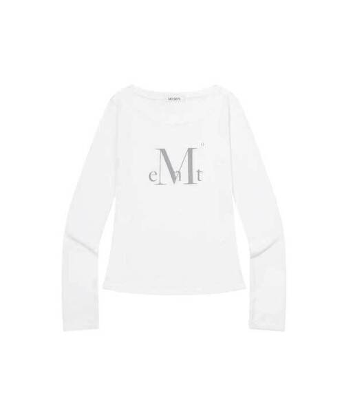 MUCENT(ムセント)の「メインシンボルシースルー長袖Tシャツ(3カラー)(Tシャツ/カットソー・レディース・ホワイト/スカイブルー/ブラック・FREE)」の2枚目の写真