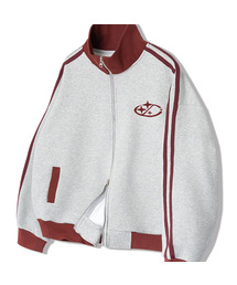 UNDEROFF（アンダーオフ）の「ダブルコットンライントラックジャージスターロゴグレー（ナイロンジャケット）」