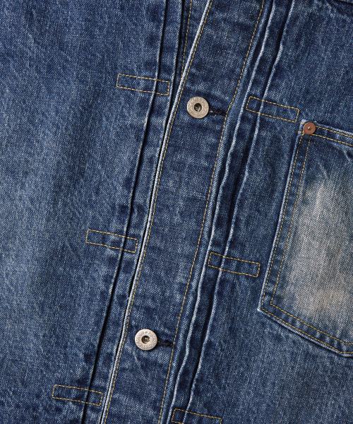 OUTSTANDING（アウトスタンディング）の「W.W. II SELVEDGE DENIM 1ST JACKET_MEDIUM BLUE（デニムジャケット・メンズ・その他・SMALL/MEDIUM/LARGE）」の7枚目の写真