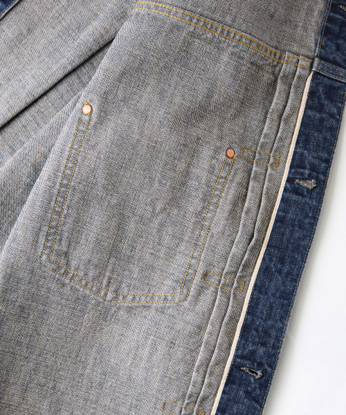 OUTSTANDING（アウトスタンディング）の「W.W. II SELVEDGE DENIM 1ST JACKET_MEDIUM BLUE（デニムジャケット・メンズ・その他・SMALL/MEDIUM/LARGE）」の11枚目の写真