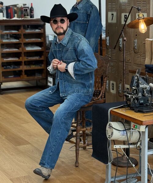 OUTSTANDING（アウトスタンディング）の「W.W. II SELVEDGE DENIM 1ST JACKET_MEDIUM BLUE（デニムジャケット・メンズ・その他・SMALL/MEDIUM/LARGE）」の12枚目の写真
