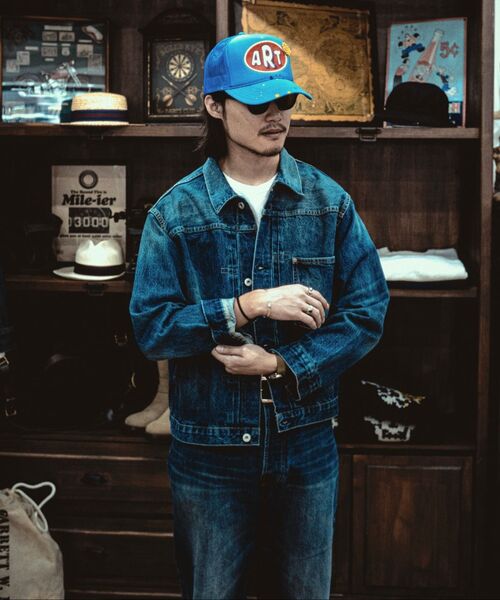 OUTSTANDING（アウトスタンディング）の「W.W. II SELVEDGE DENIM 1ST JACKET_MEDIUM BLUE（デニムジャケット・メンズ・その他・SMALL/MEDIUM/LARGE）」の4枚目の写真