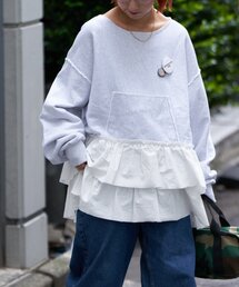 etsinta | 【etsinta/エシンタ】リメイク裾フリルスウェット(Tシャツ/カットソー)