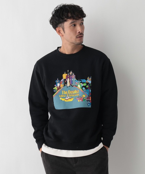 FOUND GOOD（ファウンドグッド）の「【THE BEATLES / ザ ビートルズ】コラボプルオーバー3/31098043（その他トップス・メンズ・ブラック/ホワイト系1・L/M/XL）」の2枚目の写真