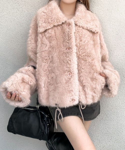 セール】ショートフェイクファージャケット（その他アウター）｜VEILA