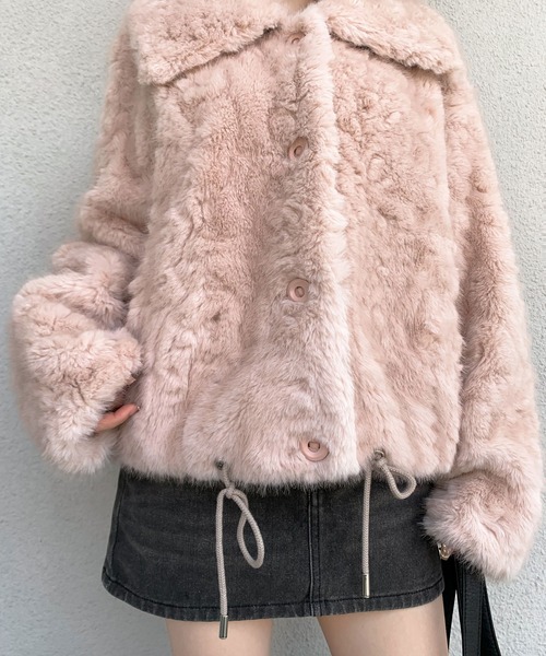 セール】ショートフェイクファージャケット（その他アウター）｜VEILA
