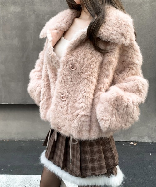 セール】ショートフェイクファージャケット（その他アウター）｜VEILA