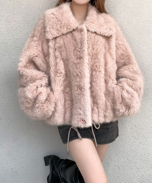 セール】ショートフェイクファージャケット（その他アウター）｜VEILA