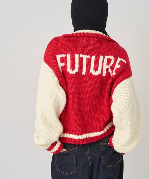 WHO'S WHO gallery(フーズフーギャラリー)の「ニットスタジャン(スタジャン・レディース・レッド/ネイビー・FREE)」の13枚目の写真