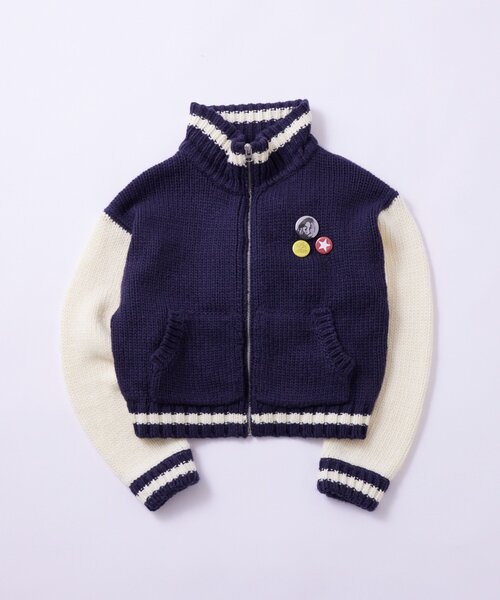 WHO'S WHO gallery(フーズフーギャラリー)の「ニットスタジャン(スタジャン・レディース・レッド/ネイビー・FREE)」の17枚目の写真