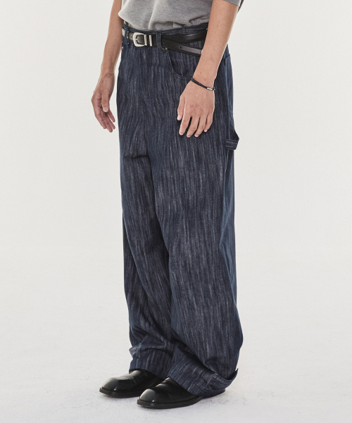 KICHUL(キチョル)の「Hem button wide denim pants (raw indigo)(デニムパンツ・メンズ・その他・SMALL/MEDIUM/LARGE)」の2枚目の写真