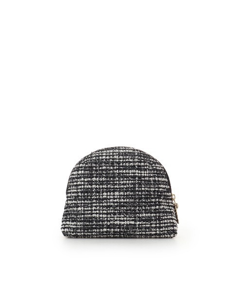 Samantha Thavasa（サマンサタバサ）の「ループツイードデザイン エムシュシュⅢ ポーチ（ポーチ・レディース・ブラック/グレイッシュベージュ/ピンクベージュ/オフホワイト・FREE）」の6枚目の写真