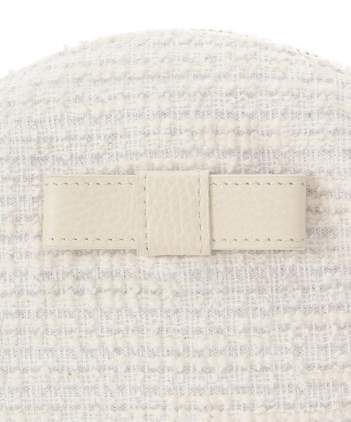 Samantha Thavasa（サマンサタバサ）の「ループツイードデザイン エムシュシュⅢ ポーチ（ポーチ・レディース・ブラック/グレイッシュベージュ/ピンクベージュ/オフホワイト・FREE）」の16枚目の写真