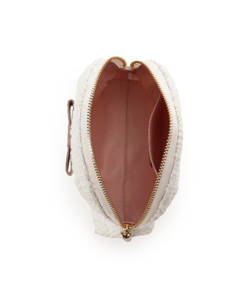 Samantha Thavasa（サマンサタバサ）の「ループツイードデザイン エムシュシュⅢ ポーチ（ポーチ・レディース・ブラック/グレイッシュベージュ/ピンクベージュ/オフホワイト・FREE）」の19枚目の写真