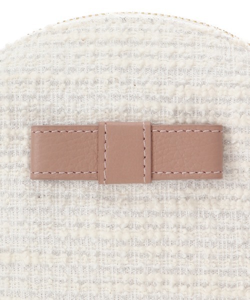 Samantha Thavasa（サマンサタバサ）の「ループツイードデザイン エムシュシュⅢ ポーチ（ポーチ・レディース・ブラック/グレイッシュベージュ/ピンクベージュ/オフホワイト・FREE）」の22枚目の写真