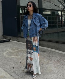 Ameri（アメリ）の「EMOTIONAL COLLAGE RIB SKIRT（スカート）」 - WEAR