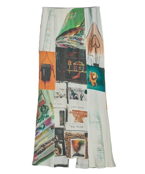 Ameri（アメリ）の「EMOTIONAL COLLAGE RIB SKIRT（スカート・レディース・マルチ・SMALL/MEDIUM）」の7枚目の写真