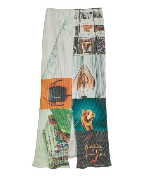 Ameri（アメリ）の「EMOTIONAL COLLAGE RIB SKIRT（スカート・レディース・マルチ・SMALL/MEDIUM）」の10枚目の写真