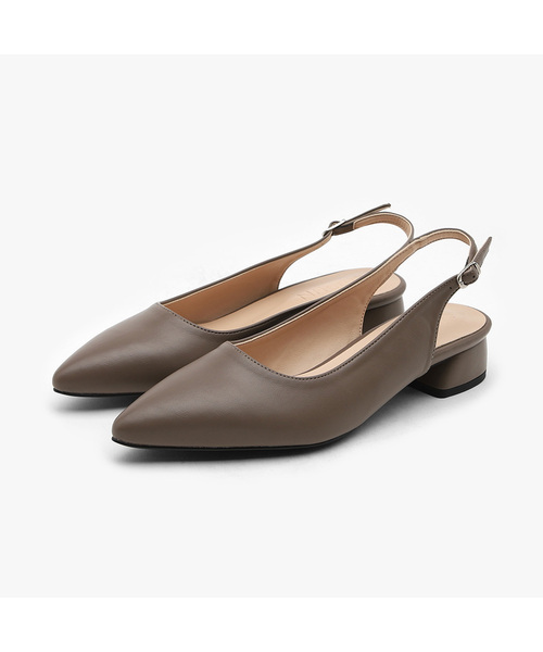 SAPPUN(サプン)の「メロッドベーシックスリングバックフラットシューズ(3cm)(サンダル・レディース・ホワイト/ブラック/ダークブラウン/ベージュ/ライトグリーン/アイボリー・23cm/23.5cm/24cm/24.5cm/25cm/25.5cm/22cm/22.5cm/21.5㎝)」の5枚目の写真