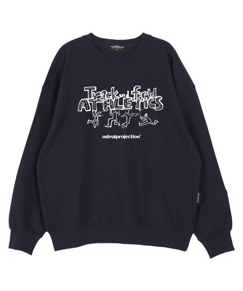ASTRAL PROJECTION(アストラルプロジェクション)の「トラックアンドフィールド オーバーサイズ ドロップショルダー スウェット_ネイビー(スウェット・メンズ・その他・LARGE/X-LARGE/XX-LARGE)」の2枚目の写真