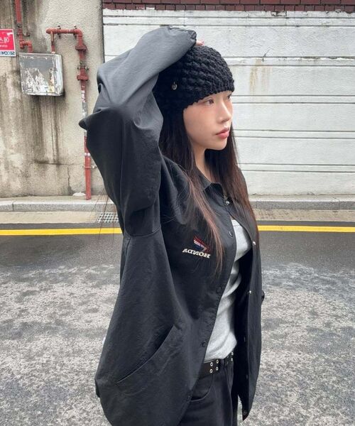 PHYPS MOTORCYCLE（フィップスモーターサイクル）の「[Archive line] Wing Logo Coach Jacket_Black（ナイロンジャケット・レディース・その他・SMALL/MEDIUM/LARGE/X-LARGE）」の6枚目の写真